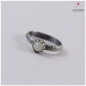 Opal z Etiopii i srebro - pierścionek 2887 - ChileArt